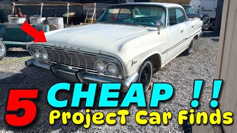 Budget Friendly 1960s Classics 5 CHEAP Project Car Finds YouTube