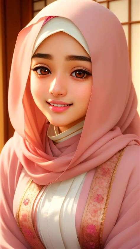 Hijab Muslims Beautiful Girl Fashion Model AI Hijab Muslims Dress