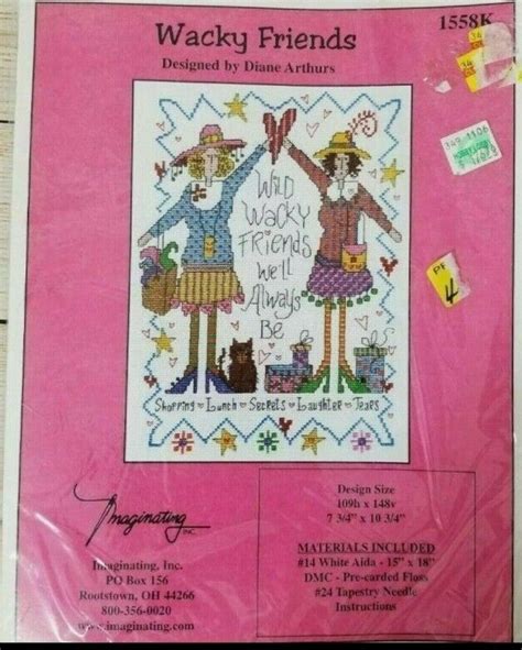 Wacky Friends Counted Cross Stitch Kit 1558 By Diane Arthurs