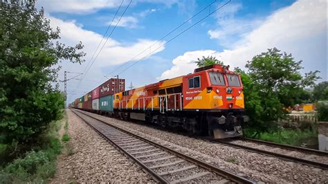 Double Stack Container Train Wdfc Indian Railways Youtube