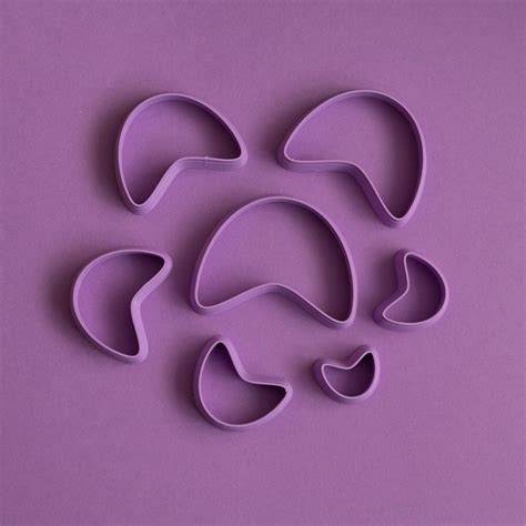 Arch Polymer Clay Cutters Set D Printed Cookie Cutters Etsy