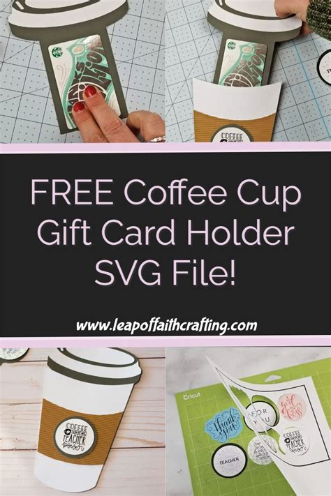 Coffee Cup Gift Card Holder Template Free Pdf And Svg File Artofit