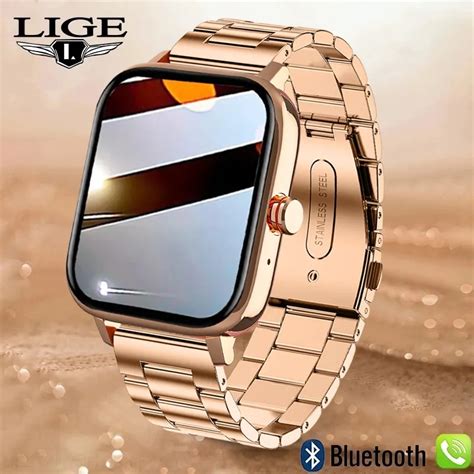 Lige 2023 Bluetooth Call Smart Watch Men 1 69 Inch Full Touch Sport Fitness Watch Heart Rate