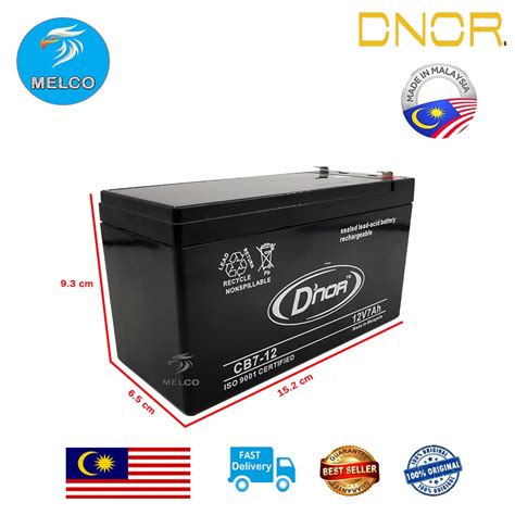 Dnor V Ah Rechargeable Seal Lead Acid Back Up Battery For Auto