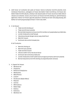 Laporan Hasil Praktikum Biologi Struktur Sel Pdf