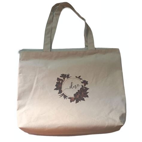 Handled Off White Logo Printed Cotton Carry Bag At Rs 25 Piece In New