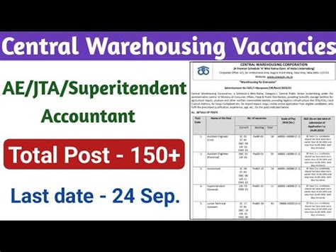 Central Warehousing Vacancies Latest Ae Jta Accountant Requirement