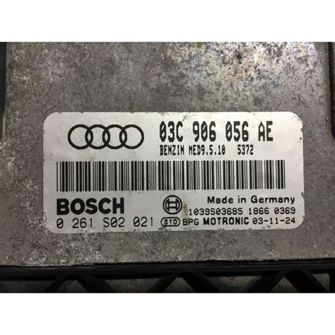 ECU MOTOR BOSCH MED9 5 10 0261S02021 VAG 03C906056AE