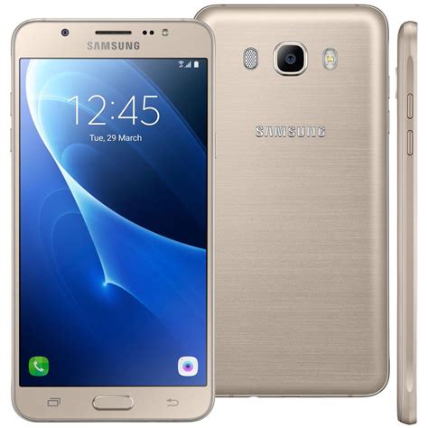 Smartphone Samsung Galaxy J7 Duos Metal Dourado Com 16gb Dual Chip