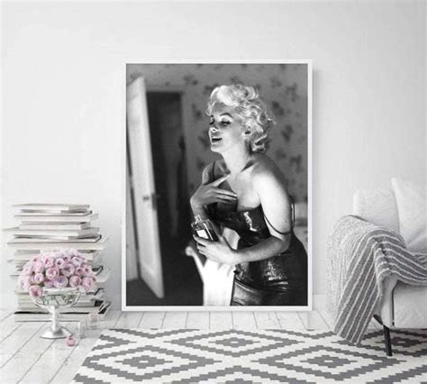 Marilyn Monroe Chanel No 5 Poster Plakatbarno