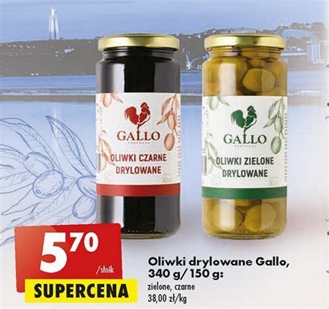 Promocja Oliwki Zielone Drylowane Gallo W Biedronka