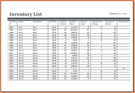 Office Supplies Inventory Spreadsheet Excel Spreadsheets Group