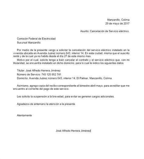 Carta De Cancelacion Ejemplos Y Formatos Word Pdf Images The Best