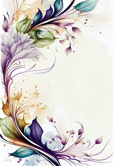 Free Colorful Floral Card Background