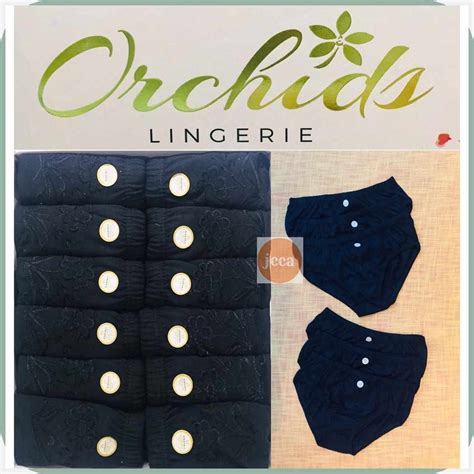 ORCHIDS C Black W Plain Tw Bikini Tv Panties Tf Ym Quality J Cotton J Pcs Shopee