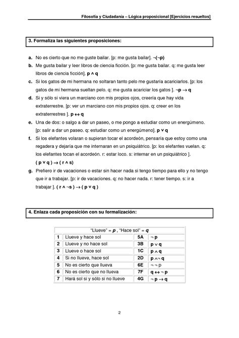 SOLUTION Ejercicios De L Gica Proposicional Resueltos Studypool