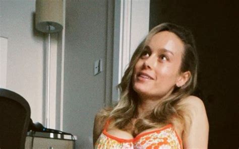 Brie Larson Shows Her Bruises From Training While In Floral Bikini