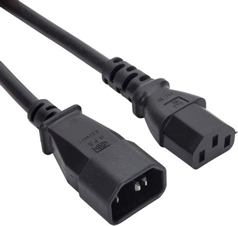 Eonvic IEC 320 C14 Male To 4XC13 Female Y Type Splitter Power Cord 1 8m