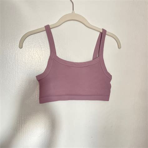 Tops Tillys Ribbed Lavenderpink Cropped Tank Top Poshmark