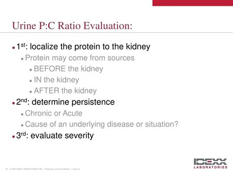 Ppt Urine Protein Creatinine Ratio Powerpoint Presentation Free Download Id 2778614