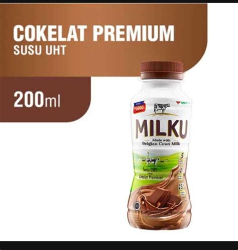 Jual Susu Botol Uht Milku Cokelat 200ml 12 Botol Di Seller Src Iwan