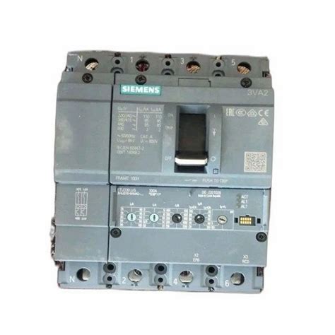 Four Pole Siemens 3va2 Moulded Case Circuit Breaker 10ka Rated Current 100a At Rs 7000piece