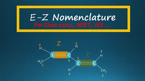 E Z Nomenclature For Class1112 Neet Jee Youtube