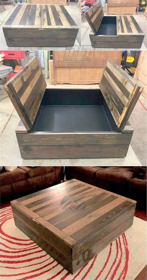 Storage Pallet Wood Coffee Table Coffee Tables Are Vast In Designs You