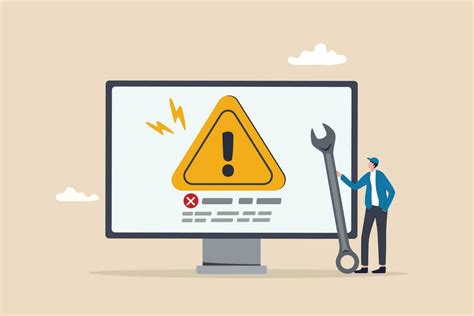 Sistema Error Software Problema O Sistema Falla Seguridad Alerta O