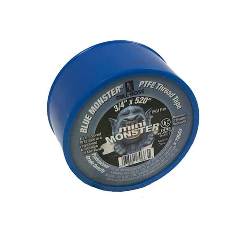 Blue Monster In X In Ptfe Thread Seal Tape The Home Depot