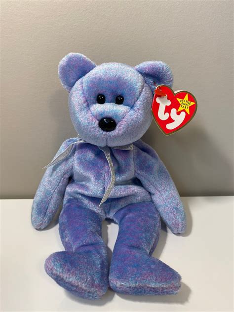 Ty Beanie Baby Clubby Ii The Platinum Ty Club Bear 85 Etsy