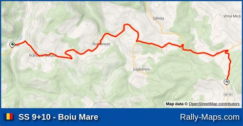 SS 9 10 Boiu Mare stage map Raliul Maramureșului 2023 CNRB