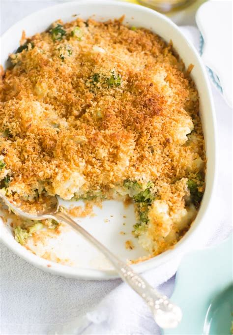 Cheesy Broccoli-Cauliflower Bake Recipe - Primavera Kitchen