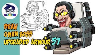 How to Draw G-Man Toilet Boss Upgraded Armor Skibidi To... | Doovi