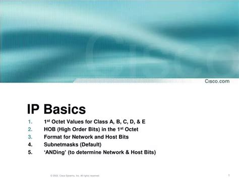 Ppt Ip Basics Powerpoint Presentation Free Download Id815963