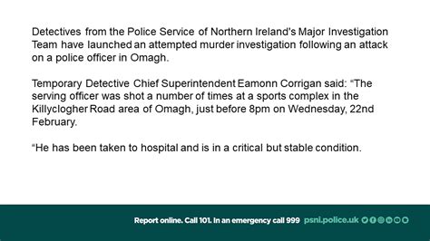 Police Service Ni On Twitter Detectives From Our Major Investigation