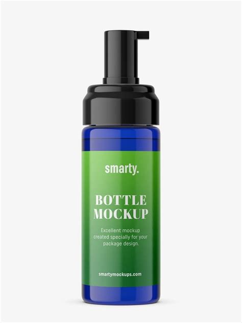 Matt Baby Oil Bottle With Pump Mockup Smarty Mockups