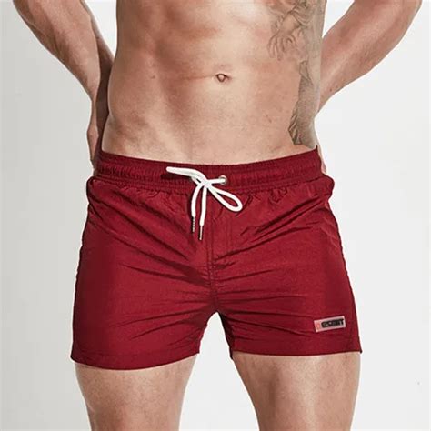 Desmiit Lining Mens Surfing Beach Swimming Shorts Trunks Swimwear Men