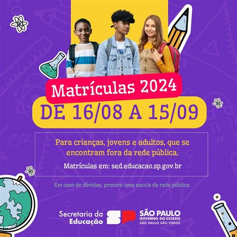 Matrículas e Rematrículas 2024 Diretoria de Ensino Região de Bauru