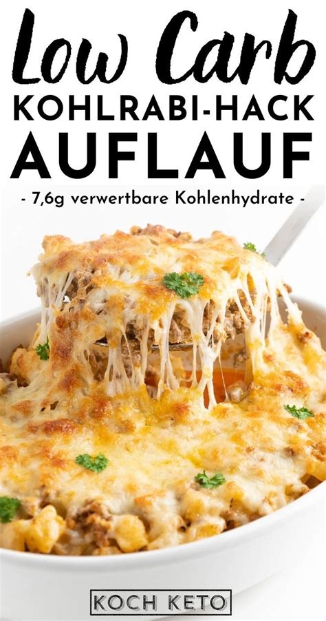 Einfacher Low Carb Kohlrabi Hackfleisch Auflauf Koch Keto Rezept In