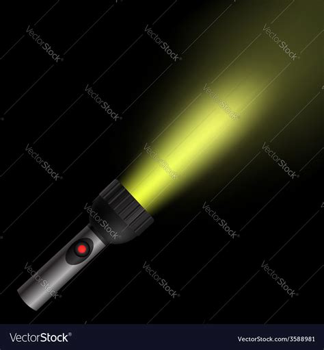 Torch light Royalty Free Vector Image - VectorStock