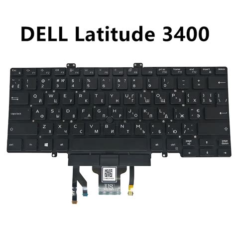 Teclado Retroiluminado Para Dell Latitude 7400 3400 5400 5401 Russo