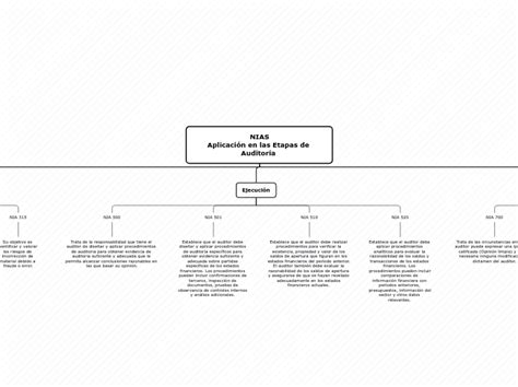 Nias Aplicación En Las Etapas De Auditoría Mind Map