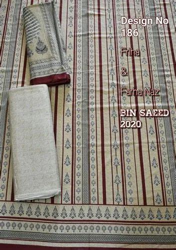 Cotton Casual Bin Saeed Lawn Printed Suits At Rs 1500 In Delhi Id