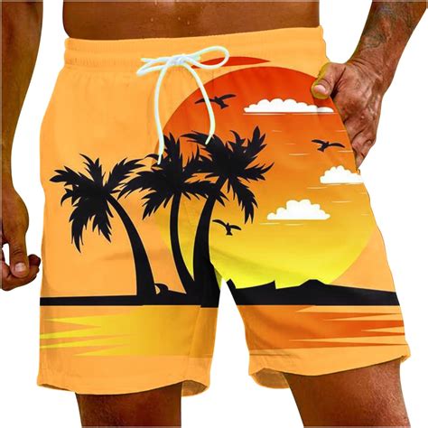 Cllios Mens Swim Trunks 5 Inch Inseam Board Shorts With Mesh Liner