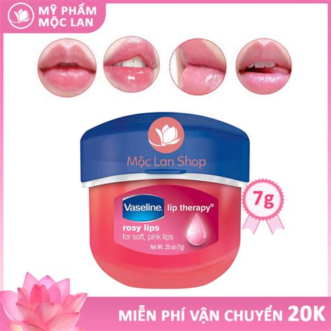 Son Dưỡng Môi Vaseline Lip Therapy 7g Giúp Môi Mềm Mịn Không Khô Nứt