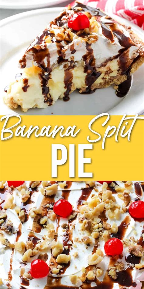 Easy No Bake No Bake Banana Split Pie All Things Mamma