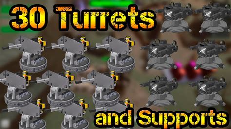 30 Turrets And Supports Mega Fallen Mode Roblox Tower Defense Simulator Youtube