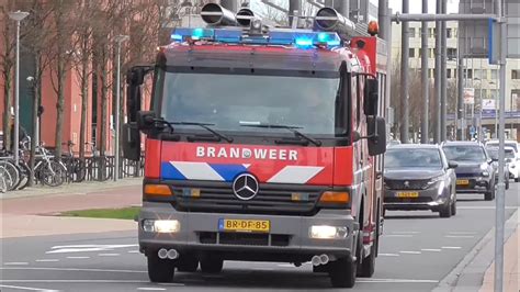 Rijtraining Brandweer Hollands Midden Tankautospuit Met Spoed