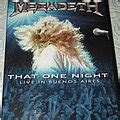 Megadeth That One Night Live In Buenos Aires Dvd Tshirtslayer